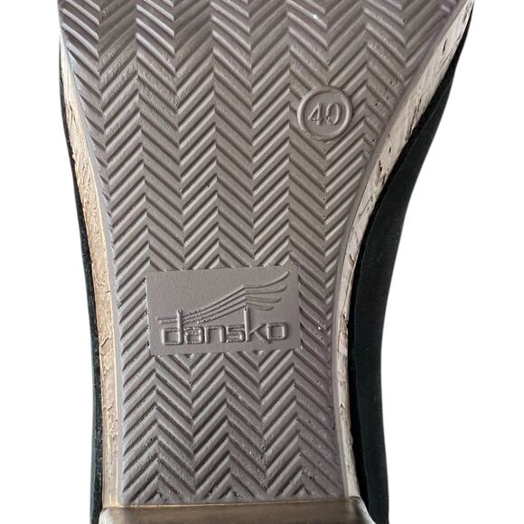 DANSKO Reggie Peep Toe Slingback Sandal in Black Milled Nubuck Womens Size EU 40 - Picture 14 of 14